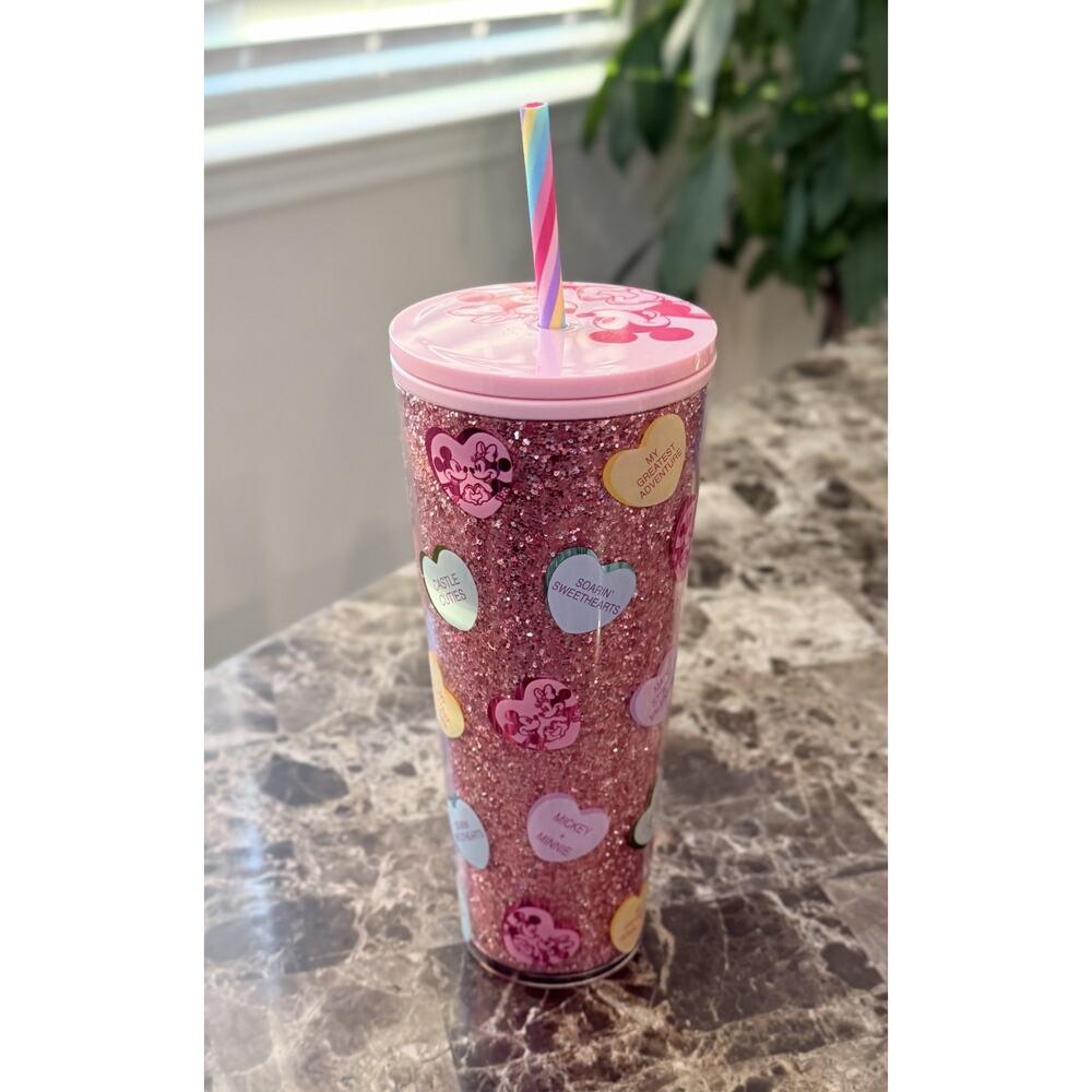 NEW Disney Parks x Starbucks Mickey & Minnie Mouse Valentine's Day 24oz Tumbler